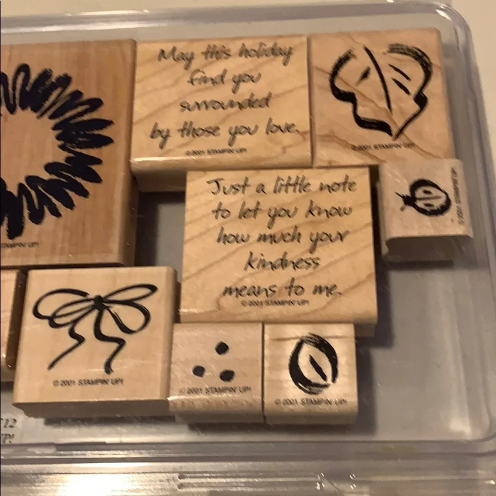 🎭 3/$25 - Stampin Up Sketch It two step stampin set